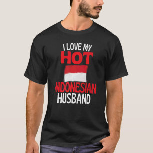 T-shirt J'Aime Mon Mari Indonésien Chaud Indonésie