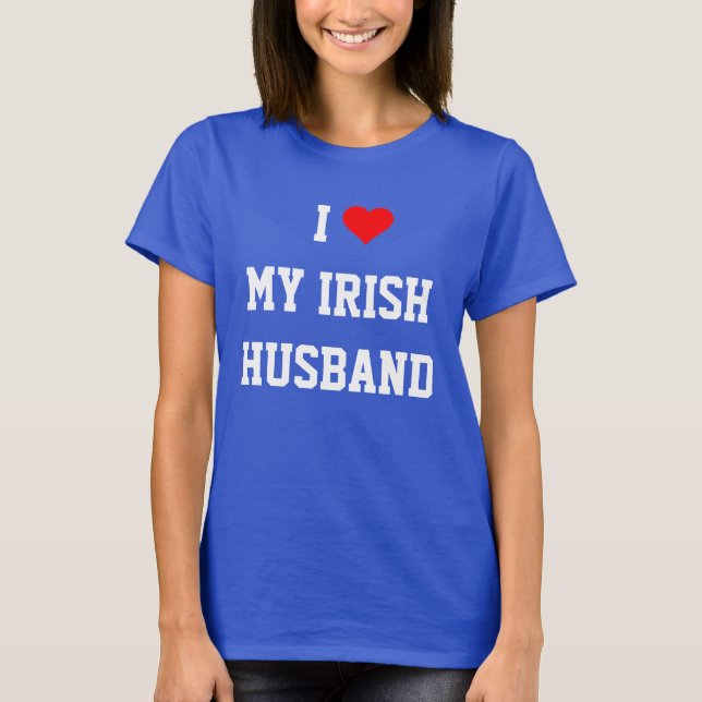 T-shirt J'Aime Mon Mari Irlandais (Devant)