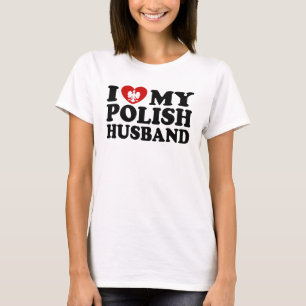 T-shirt J'Aime Mon Mari Polonais