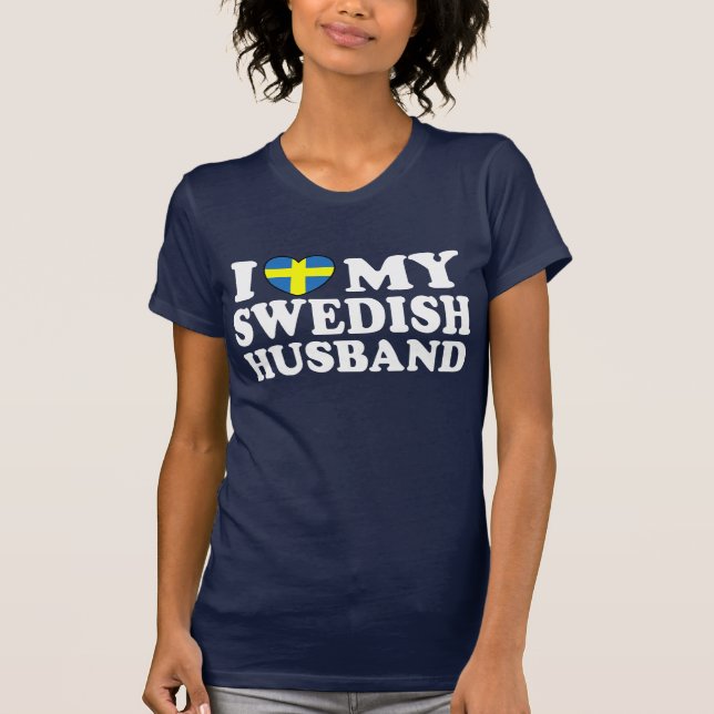 T-shirt J'Aime Mon Mari Suédois (Devant)
