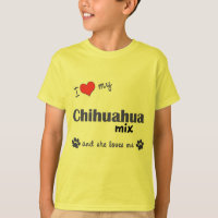 J'aime mon mélange de chiwawa (le chien femelle)