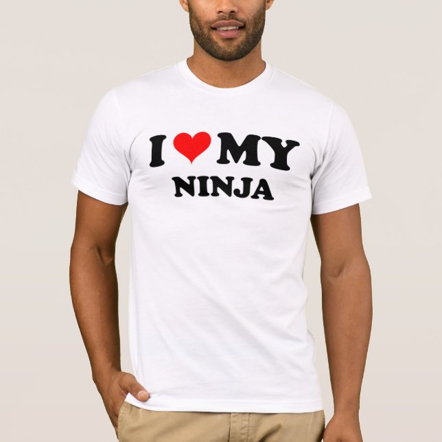 T-shirt J'aime mon Ninja (Devant)