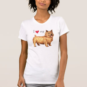 T-shirt J'aime mon Norwich Terrier