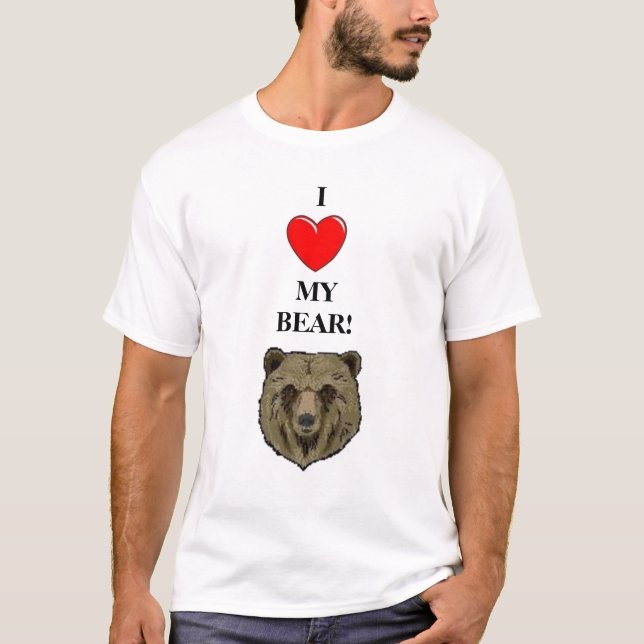 T-SHIRT J'AIME MON OURS ! (Devant)