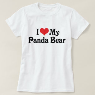 T-shirt J'aime mon ours panda