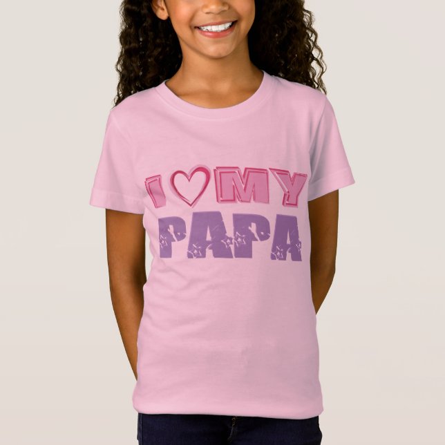 T-Shirt J'aime mon papa (Devant)