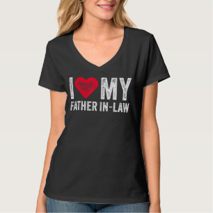 T-shirt J'Aime Mon Père En Droit Red Heart Fête des pères