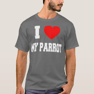 T-shirt J'aime mon perroquet