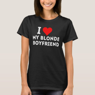 T-shirt J'Aime Mon Petit Ami Blonde
