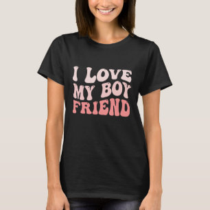 T-shirt J'Aime Mon Petit-Ami Chemise J'Aime Mon Petit-Ami