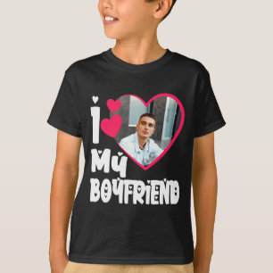 T-shirt J'aime mon petit ami D Photo