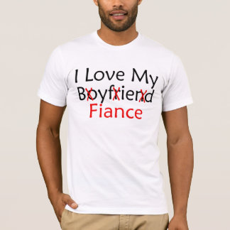 T-shirt J'Aime Mon Petit-Ami Fiance