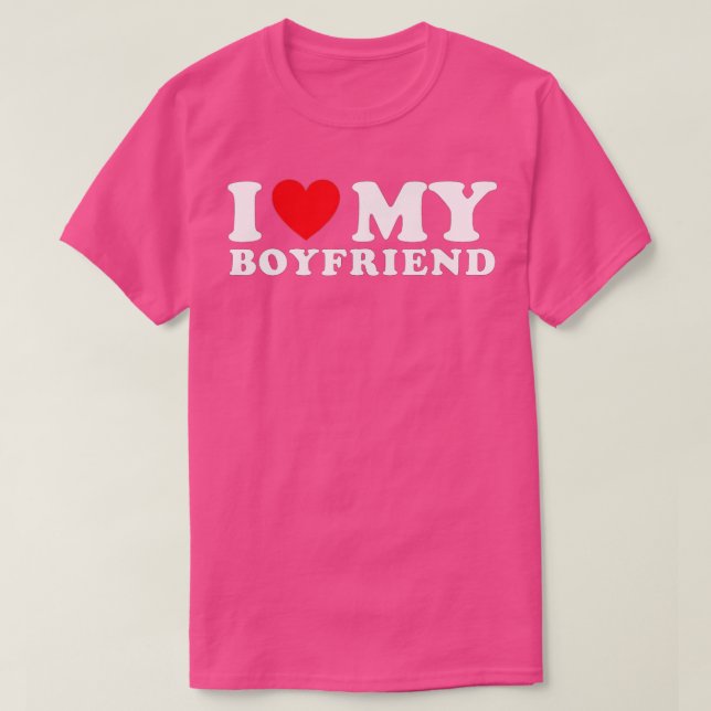 T-shirt J'Aime Mon Petit Ami J'Aime Mon Petit Ami BF (Design devant)