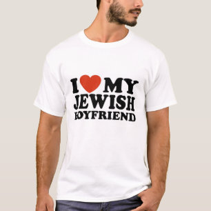 T-shirt J'aime mon petit ami juif