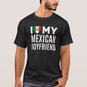 T-shirt J'aime mon petit ami mexicain