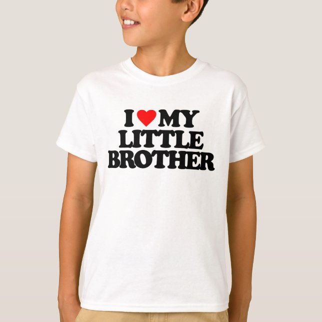 T-SHIRT J'AIME MON PETIT FRÈRE (Devant)