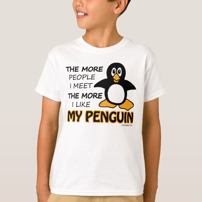T-shirt J'Aime Mon Pingouin (Devant)
