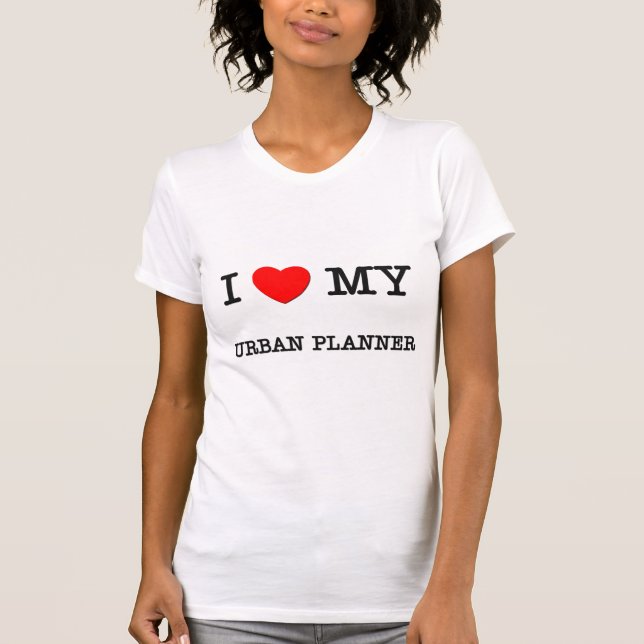 T-shirt J'aime mon PLANIFICATEUR URBAIN (Devant)