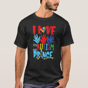T-shirt J'aime mon prince de la sensibilisation à l'autism