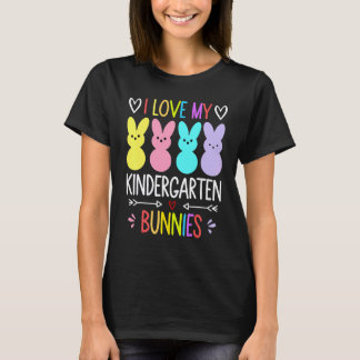 T-shirt J'aime mon professeur de maternelle lapins jour de