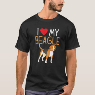 T-shirt J'aime mon propriétaire Beagle