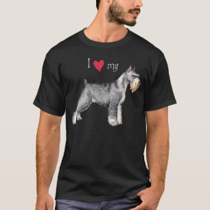 T-shirt J'aime mon Schnauzer standard