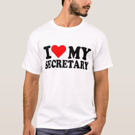 T-shirt J'aime mon secrétaire