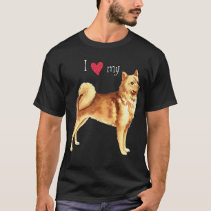 T-shirt J'aime mon Spitz finlandais