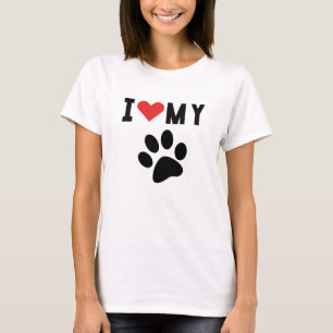 T-shirt J'aime mon super chien de chat