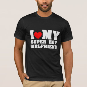 T-shirt J'Aime Mon Super Hot Girlfriend