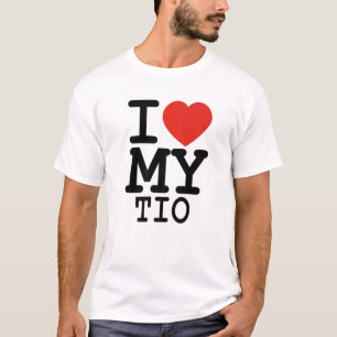 T-shirt J'Aime Mon Tio Famille Correspondant Valentines Jo