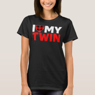 T-shirt J'Aime Mon Twin Twins Soeur Frère Matching