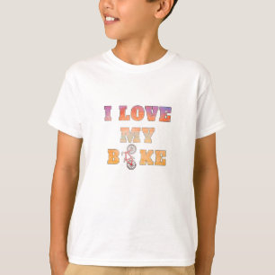 T-shirt J'aime mon vélo pour moto et vélo