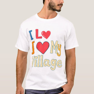 T-shirt J'Aime Mon Village