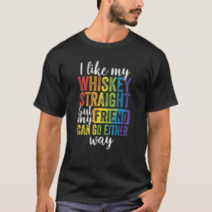 T-shirt J'Aime Mon Whiskey Tout De Suite Mais Mes Amis Peu