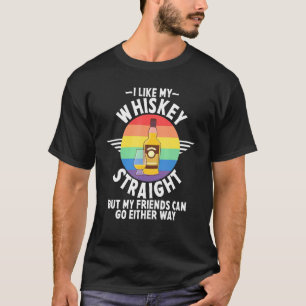 T-shirt J'aime mon Whisky sec mais mes amis peuvent aller