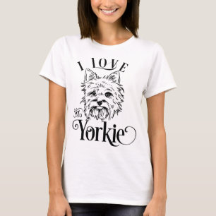 T-shirt J'Aime Mon Yorkie