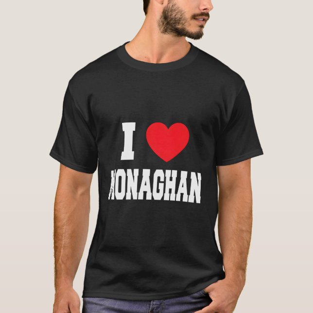 T-shirt J'aime Monaghan (Devant)