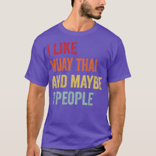 T-shirt J'Aime Muay Thai Peut-Être 3 Personnes