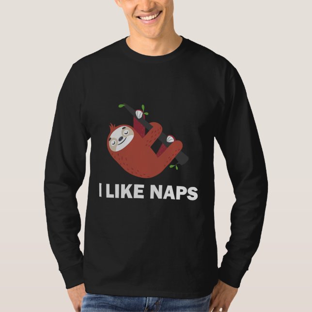 T-shirt J'Aime Naps Sloth Funny Sloth (Devant)