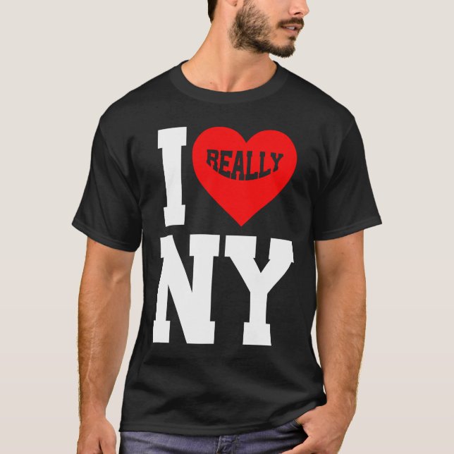T-shirt j'aime new york (Devant)