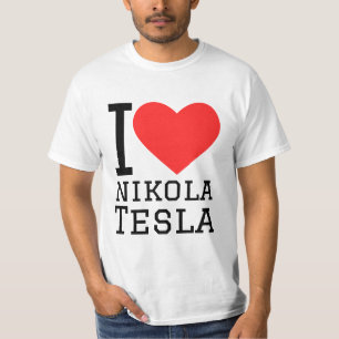 T-shirt J'aime Nikola Tesla