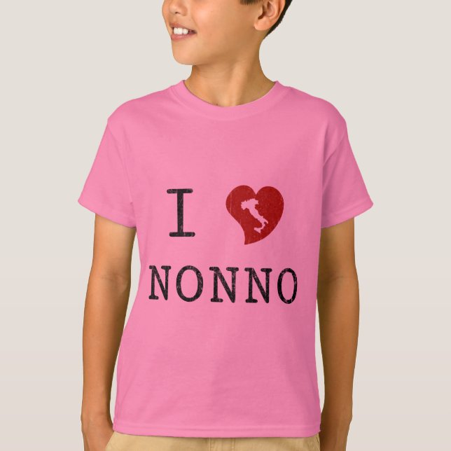 T-shirt J'aime Nonno (Devant)