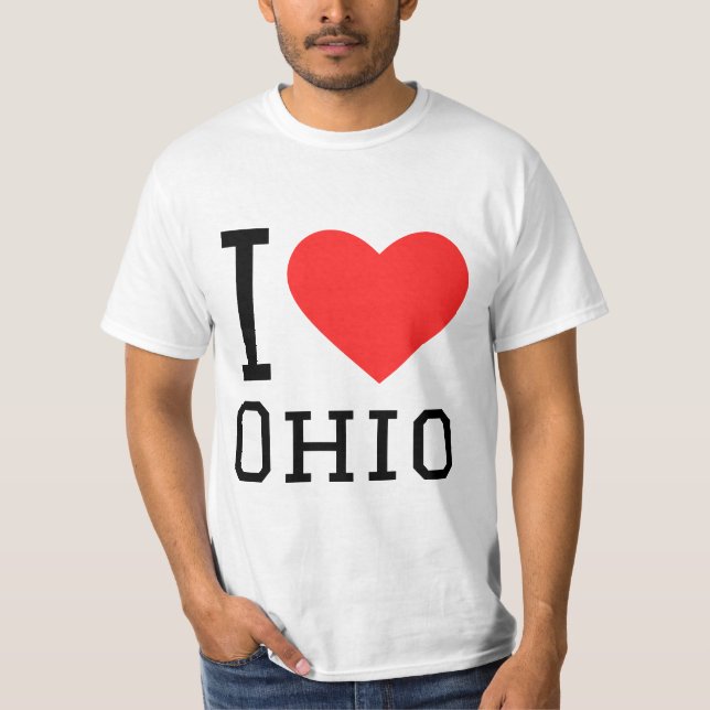 T-shirt J'aime Ohio (Devant)
