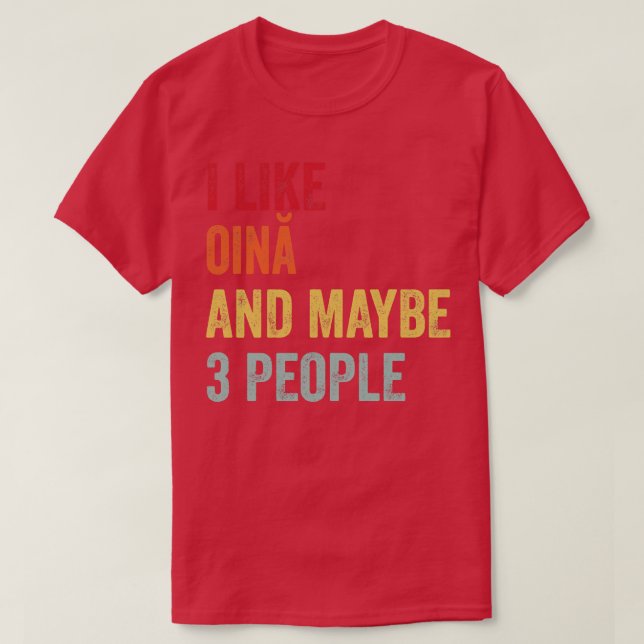 T-shirt J'Aime Oin Peut-Être 3 Personnes (Design devant)