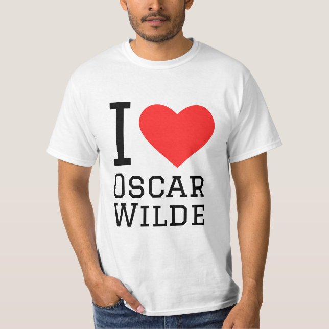 T-shirt j'aime Oscar wilde (Devant)