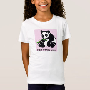 T-Shirt J'aime PANDA BEARS - Amoureux des animaux - Faune