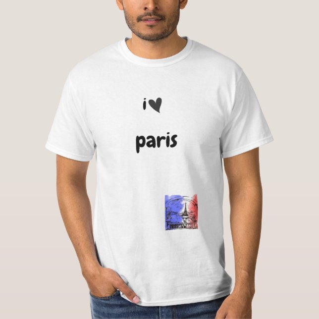 T-shirt j'aime paris  (Devant)