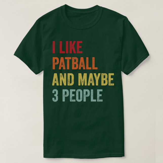 T-shirt J'Aime Patball Peut-Être 3 Personnes (Design devant)