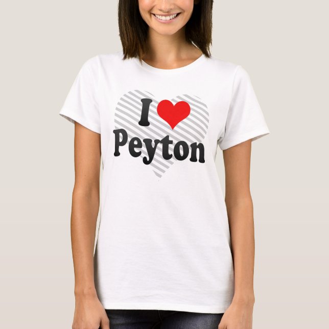 T-shirt J'aime Peyton (Devant)
